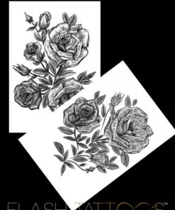 Victoria Rose Garden by Alina Ceusan Curated Ink Flash Tattoos Romania