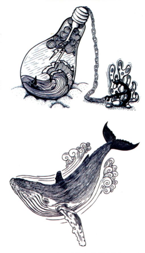 Nautilus's Findings Flash Tattoos Romania Tatuaje Temporare Whale tattoo