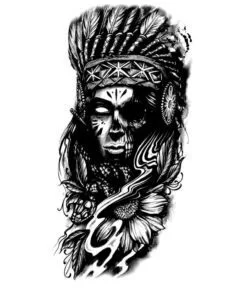 Flash Tattoos Romania - Tatuaj Temporar TRIB FATA MISTIC_-62-A***Tribal Girl