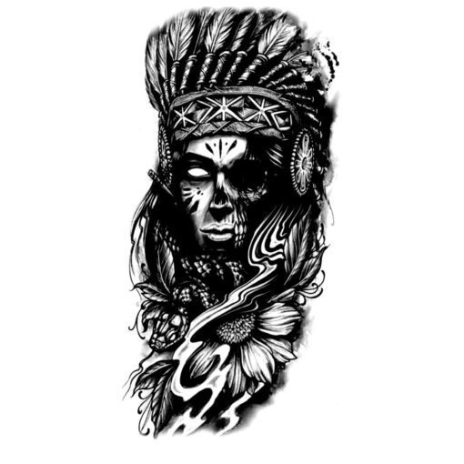 Flash Tattoos Romania - Tatuaj Temporar TRIB FATA MISTIC_-62-A***Tribal Girl