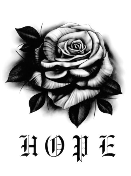 FlashTattoosRomania-_TRANDAFIR SPERANTA-HOPE-ROSE-44-B***Hope Rose